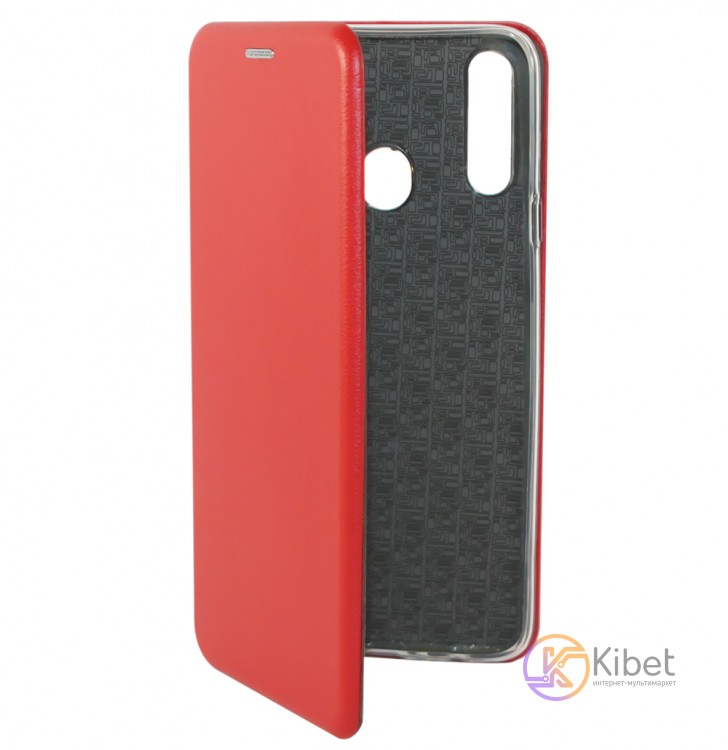 Чехол-книжка для смартфона Samsung A20s, Premium Leather Case Red