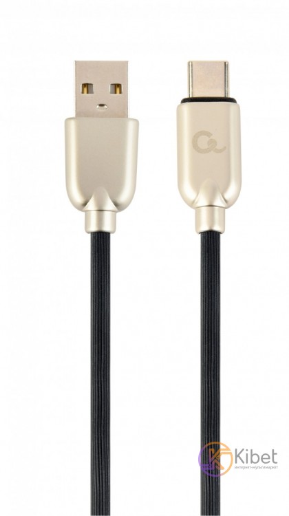 Кабель USB 2.0 - 1.0м AM Type-C Cablexpert CC-USB2R-AMCM-1M 2.1А, черный