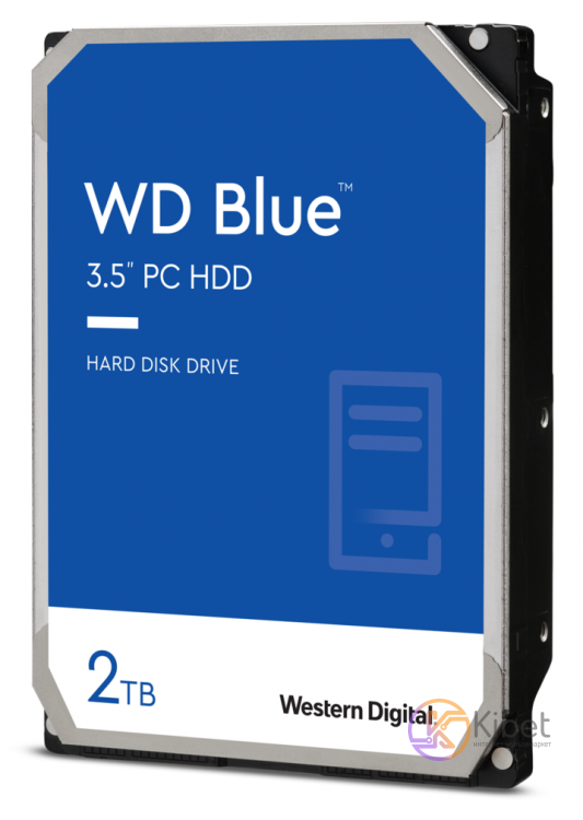 Жесткий диск 3.5' 2Tb Western Digital Blue, SATA3, 256Mb, 7200 rpm (WD20EZBX)