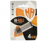 USB Флеш накопитель 4Gb Hi-Rali Stark series Silver, HI-4GBSTSL