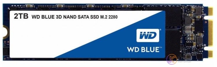 Твердотельный накопитель M.2 2Tb, Western Digital Blue, SATA3, TLC, 560 530 MB s