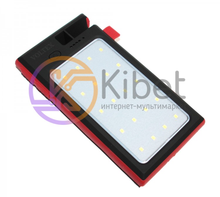 Универсальная мобильная батарея 10400 mAh, Voltex, Black-Red (VS-240.11)