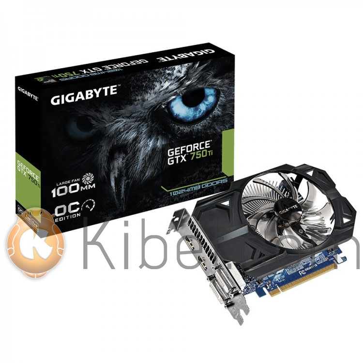 Видеокарта GeForce GTX750Ti OC, Gigabyte, 1Gb DDR5, 128-bit, 2xHDMI 2xDP, 1111 5