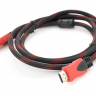Кабель HDMI - HDMI 5 м Merlion Black, V1.4, коннектор RED Black (YT-HDMI(M) (M)N