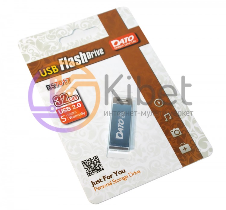 USB Флеш накопитель 32Gb DATO DS7017 Blue, DT_DS7017U 32Gb