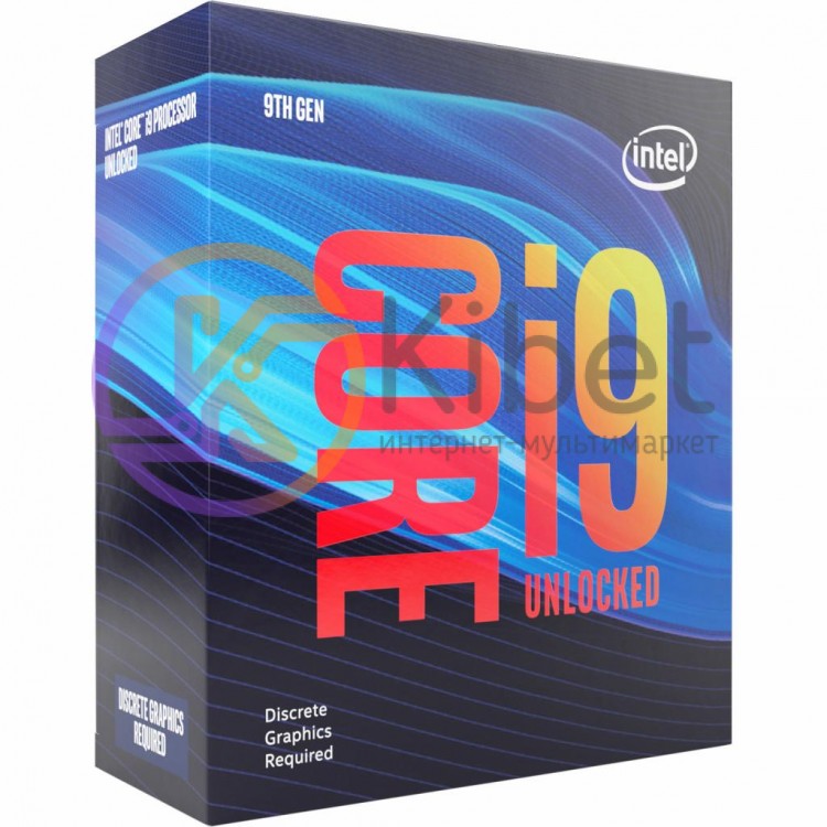 Процессор Intel Core i9 (LGA1151) i9-9900KF, Box, 8x3,6 GHz (Turbo Boost 5,0 GHz