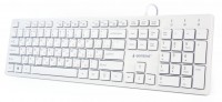 Клавиатура Gembird KB-MCH-03-W-RU тонкая, мультимедийная, USB, White