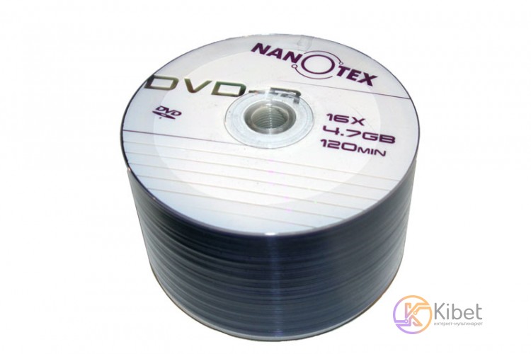 Диск DVD-R 50 Nanotex, 4.7Gb, 16x, Bulk Box
