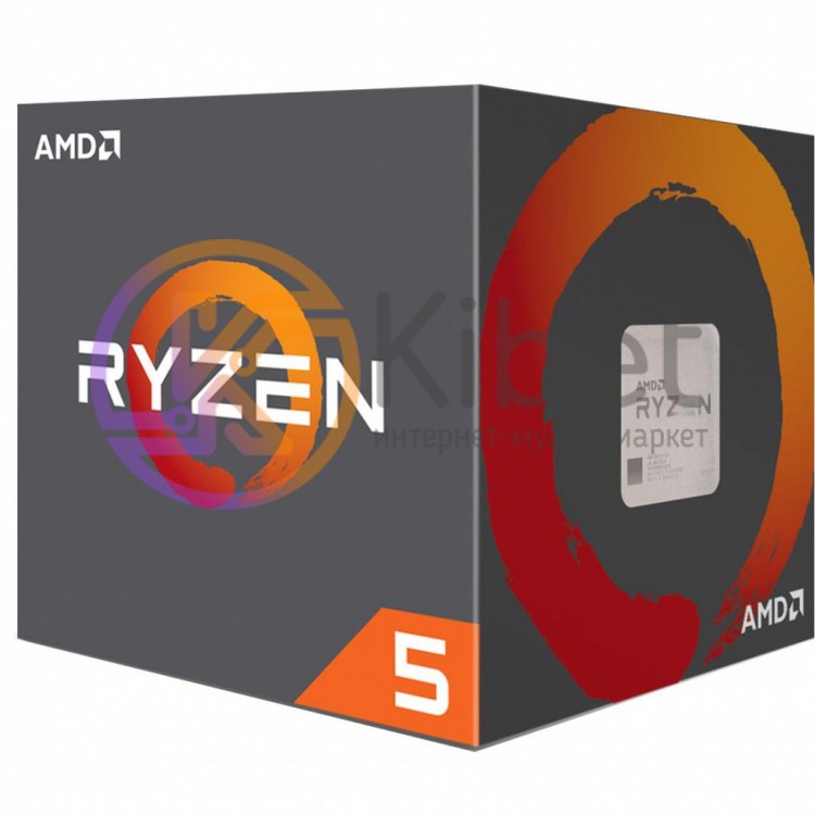 Процессор AMD (AM4) Ryzen 5 1600, Box, 6x3,2 GHz (Turbo Boost 3,6 GHz), L3 16Mb,