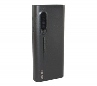 Универсальная мобильная батарея 10000 mAh, Aspor A357 (2.4A, 2USB) Black