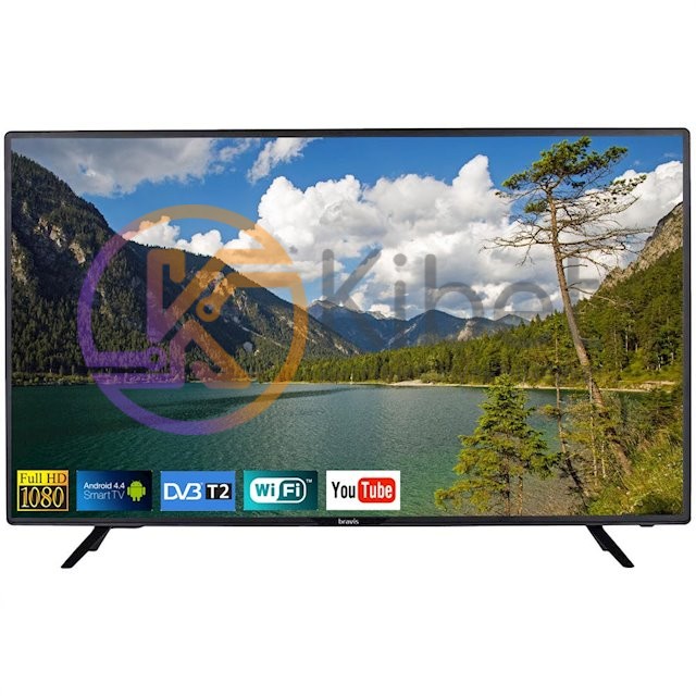 Телевизор 40' Bravis LED-40E1800, LED 1920x1080 60Hz, Smart TV, HDMI, USB, VESA
