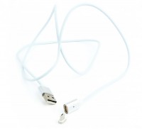 Кабель USB - micro USB 1 м Cablexpert White, с магнитным сменным разъемом (CC-US