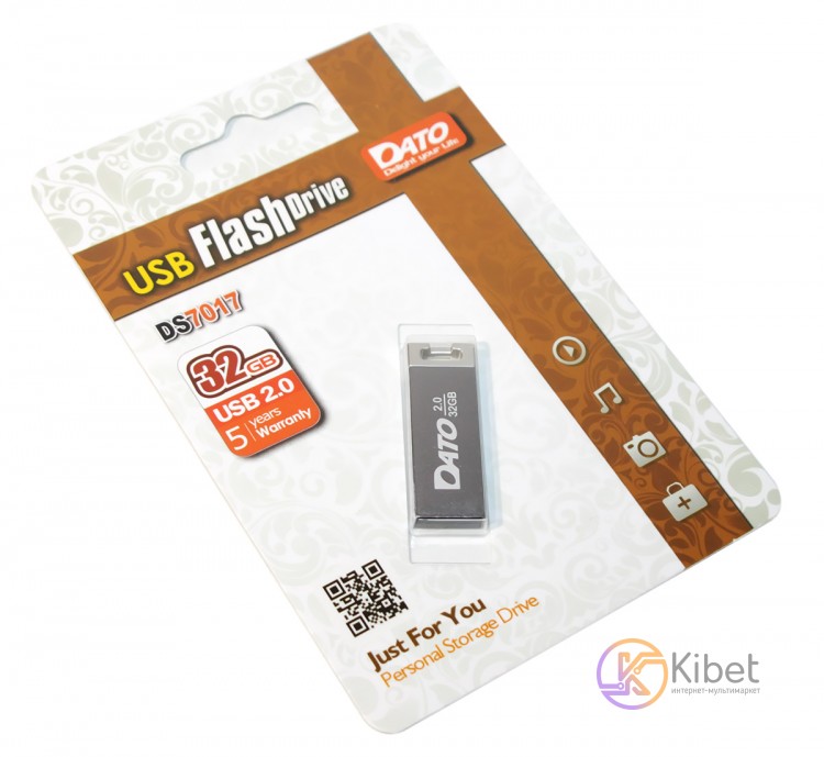 USB Флеш накопитель 32Gb DATO DS7017 Grey, DT_DS7017Gr 32Gb