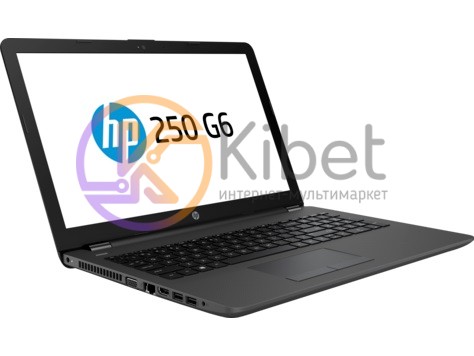 Ноутбук 15' HP 250 G6 (3QM21EA) Dark Ash 15.6', матовый LED HD (1366x768), Intel