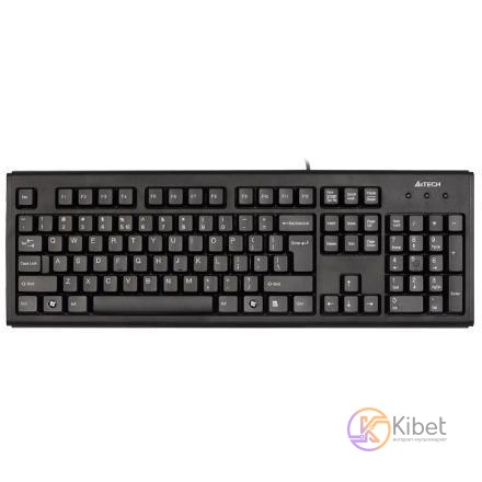 Клавиатура A4Tech KM-720 Black, USB, стандартная, эргономическая