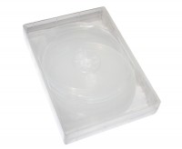 Box DVD CD (13.5 мм х 19 мм) на 10 дисков, 33 mm, 1 шт, суперпрозрачный