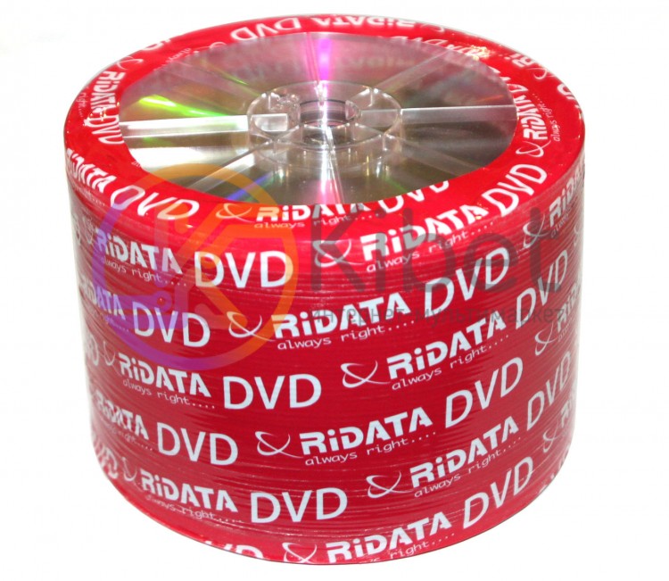 Диск DVD-R 50 Ridata, 4.7Gb, 16x, Bulk Box
