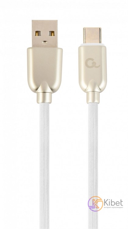Кабель USB 2.0 - 1.0м AM Type-C Cablexpert CC-USB2R-AMCM-1M-W 2.1А, белый