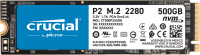 Твердотельный накопитель M.2 500Gb, Crucial P2, PCI-E 4x, 3D QLC, 2300 940 MB s