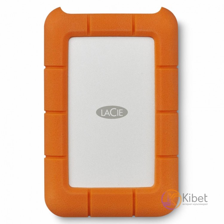 Внешний жесткий диск 1Tb LaCie Rugged, Orange Silver, 2.5', USB Type-C 3.0 (STFR