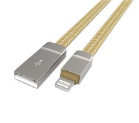 Кабель USB - Lightning, LDNIO 'Zinc Alloy', Silver, 1 м (LS20)