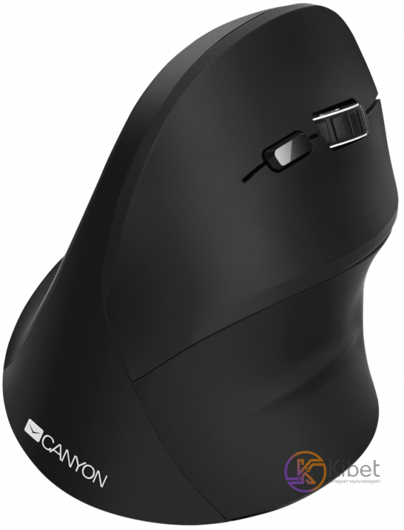 Мышь беспроводная Canyon CNS-CMSW16B, Black, USB, оптическая (датчик Pixart 3212