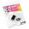 USB Флеш накопитель 64Gb Silicon Power Touch T01 Black metal, SP064GBUF2T01V1K