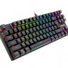 Клавиатура REAL-EL Gaming M28 RGB TKL USB, черная, механическая, подсветка