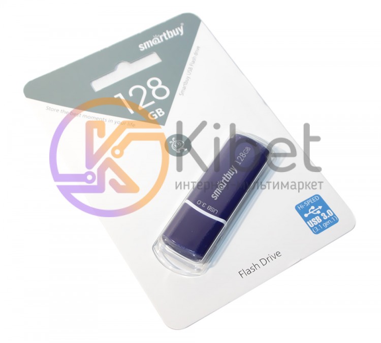 USB 3.0 Флеш накопитель 128Gb Smartbuy Crown Blue, SB128GBCRW-BL