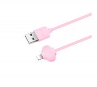 Кабель USB - Lightning, Hoco Butterfly, 1 m, Pink, (X18)