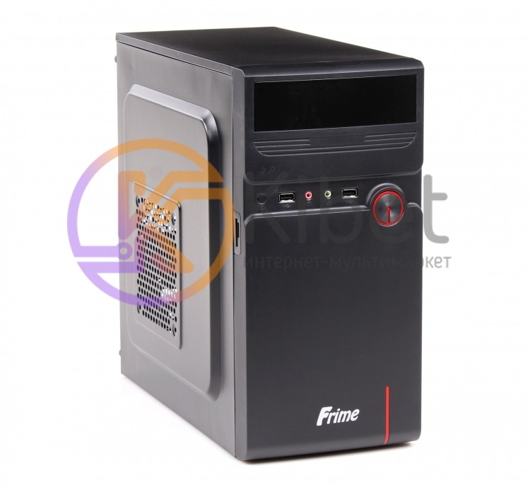 Корпус Frime FC-007B Black, 400W, 80mm, Micro ATX, 3.5mm х 2, USB2.0 x 2, 5.25'