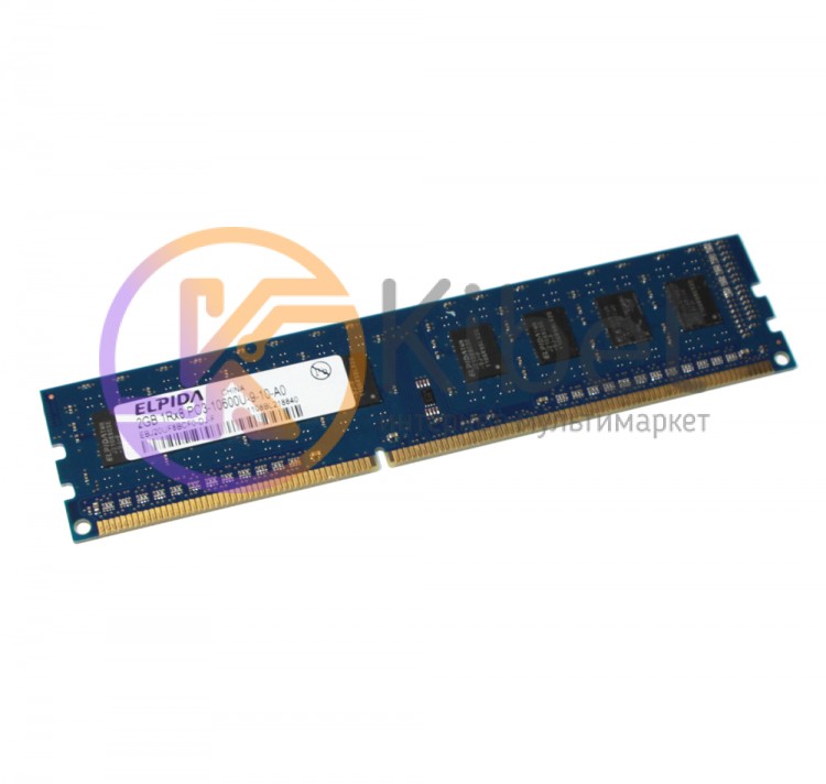 Модуль памяти 2Gb DDR3, 1333 MHz (PC3-10600), Elpida, 9-9-9-24, 1.5V (EBJ20UF8BC
