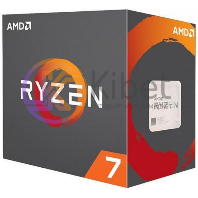 Процессор AMD (AM4) Ryzen 7 2700, Box, 8x3,2 GHz (Turbo Boost 4,1 GHz), L3 16Mb,