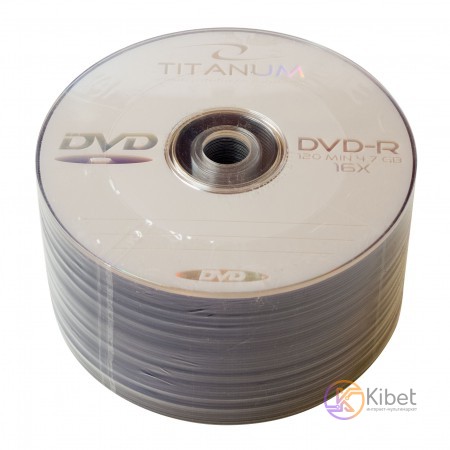 Диск DVD-R 50 Titanum, 4.7Gb, 16x, Bulk Box