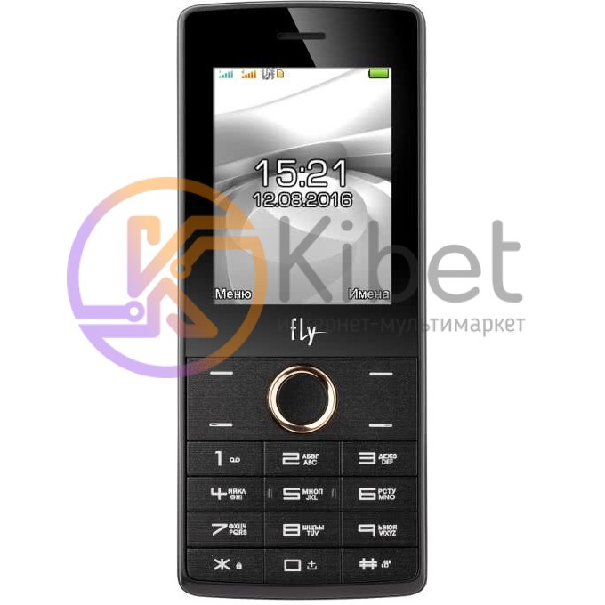 Мобильный телефон FLY FF244 Champagne Gold, 2 Sim, 2.4' (240х320) TFT, microSD (