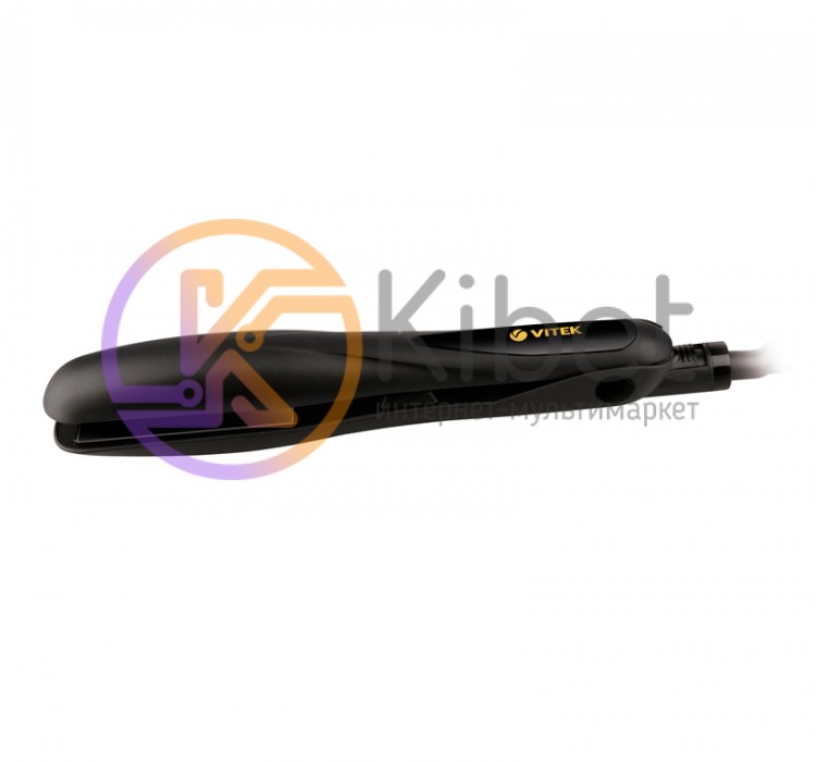 Утюжок для волос Vitek VT-8402 BK Black, 35W, керамика, индикатор работы, темпер