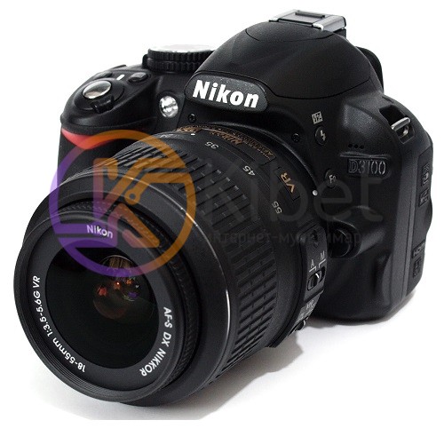 Зеркальный фотоаппарат Nikon D3100 Black Kit AF-S DX 18-55mm VR 12 мес