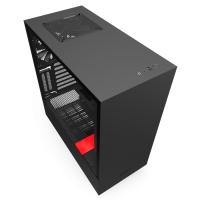 Корпус NZXT H510i Compact Mid Tower Black Red, Chassis with Smart Device 2, без