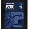 Твердотельный накопитель 2Tb, Patriot P200, SATA3, 2.5', TLC, 530 460 MB s (P200