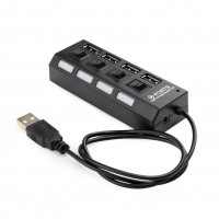Концентратор USB 2.0 Gembird UHB-U2P4-02 USB 2.0 4 порта БП