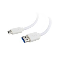 Кабель USB 3.0 - 0.5м AM Type-C Cablexpert CCP-USB3-AMCM-W-0.5M, White, премиум,
