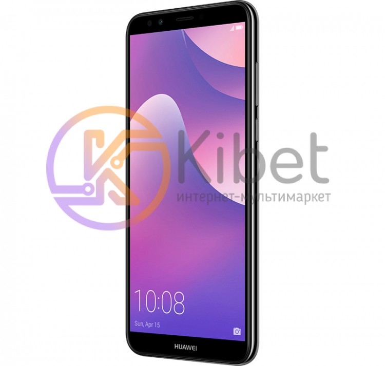 Смартфон Huawei Y7 2018 Prime Black, 2 Nano-Sim, сенсорный емкостный 5.99' (1440