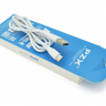 Кабель USB - USB Type-C, PZX, White, 2.1A, 1 м (V142-S)