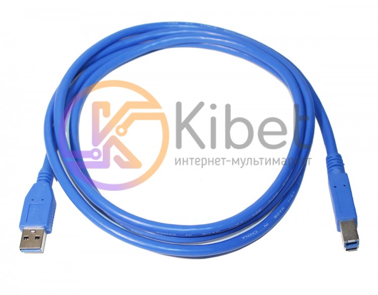 Кабель USB 3.0 (AM) - USB 3.0 (BM), 1.8 м, Blue, Atcom (12823)