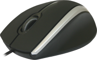 Мышь Defender MM-340, Black Gray, USB, оптическая, 1000 dpi, 3 кнопки, 1.35 м (5