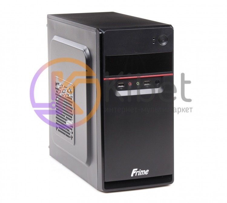 Корпус Frime FC-008B Black, 400W, 80mm, Micro ATX, 3.5mm х 2, USB2.0 x 2, 5.25'