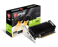 Видеокарта GeForce GT1030, MSI, OC, 2Gb DDR4, 64-bit, HDMI DP, 1430 2100MHz, Low
