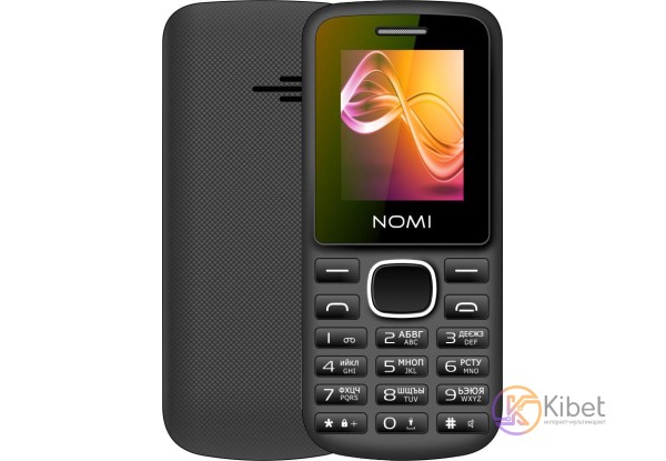 Мобильный телефон Nomi i188 Grey, 2 Sim, 1.77' (128x160) TFT, microSD, BT, FM, M