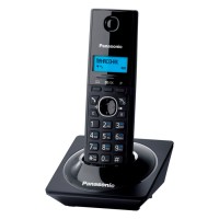 Радиотелефон Panasonic KX-TG1711UAB (черный фиолетовый) Caller ID, GAP, тел книг
