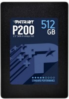 Твердотельный накопитель 512Gb, Patriot P200, SATA3, 2.5', TLC, 530 460 MB s (P2